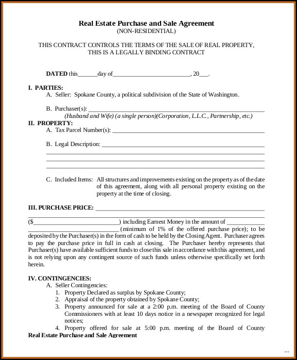 Real Estate Purchase Sale Agreement Template Real Estate Purchase Sale Agreement Template