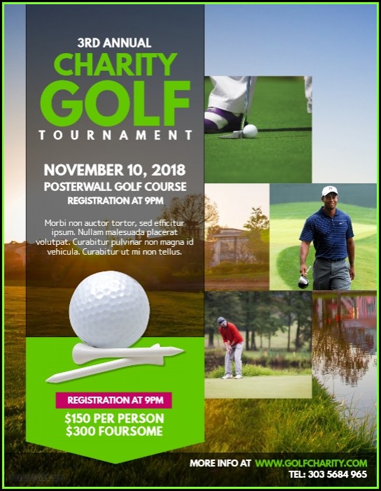 Charity Golf Tournament Flyer Template Charity Golf Tournament Flyer Template