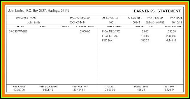 Check Stubs Template Software Check Stubs Template Software