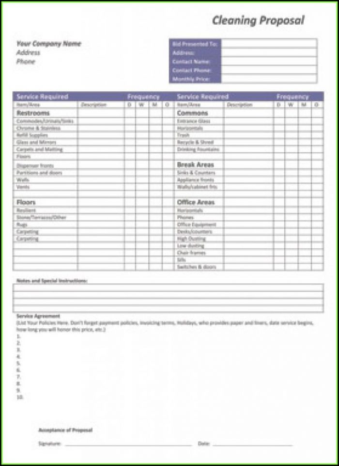 Cleaning Proposal Template Pandadoc Cleaning Proposal Template Pandadoc
