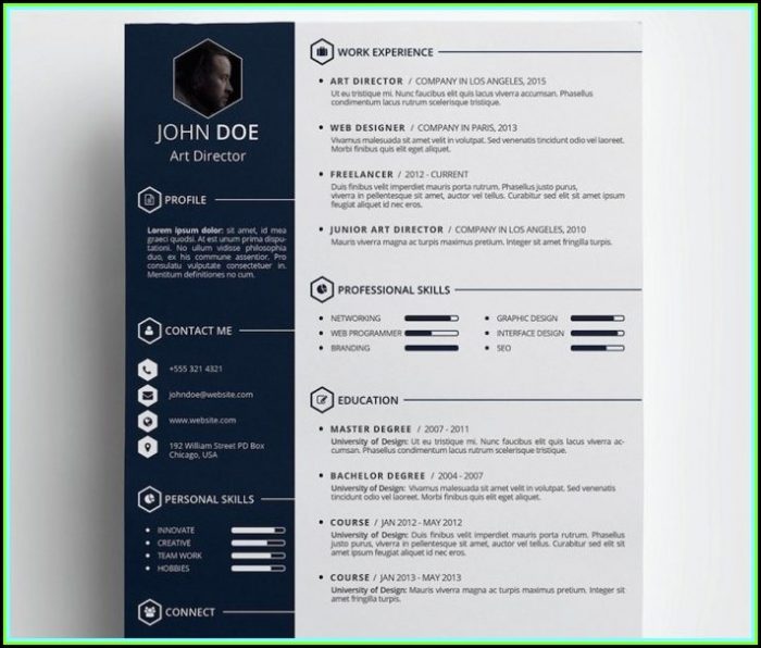 Creative Resume Templates Free Download For Photoshop Creative Resume Templates Free Download For Photoshop