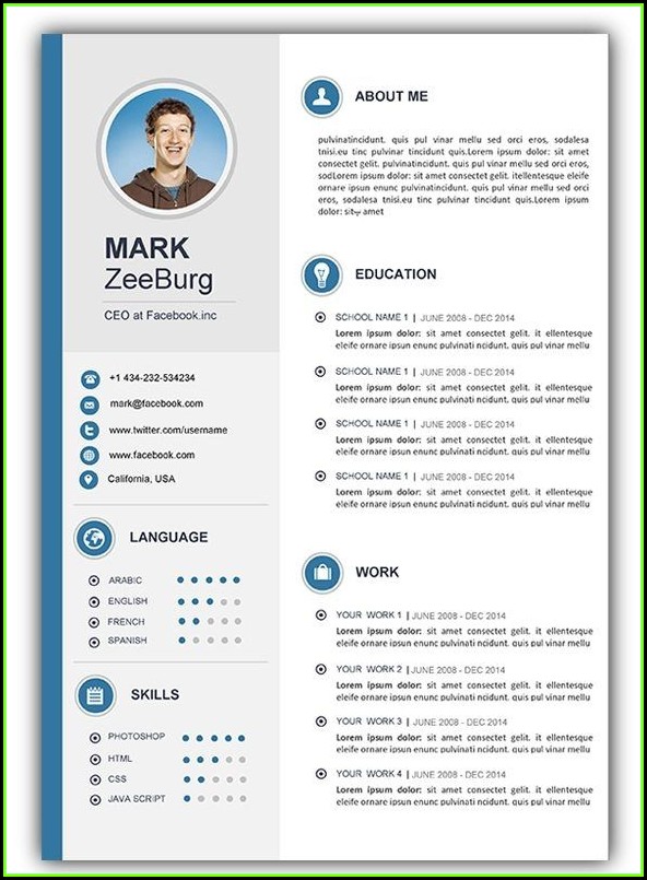 Cv Template Free Word Document Cv Template Free Word Document