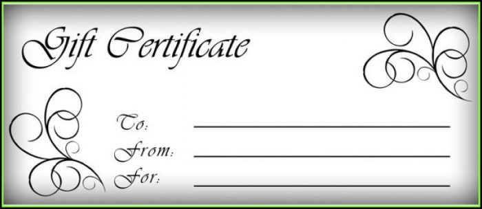 Downloadable Gift Certificate Templates Free Downloadable Gift Certificate Templates Free