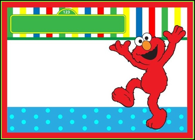 Elmo Birthday Invitation Template Free Elmo Birthday Invitation Template Free
