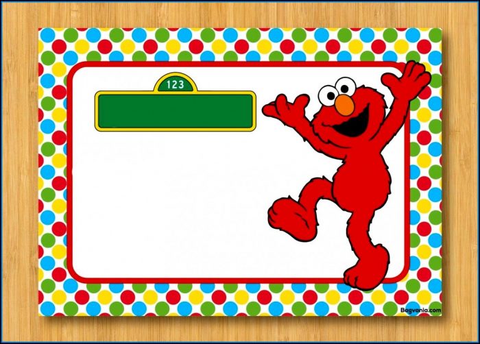 Elmo Birthday Invitations Template Elmo Birthday Invitations Template