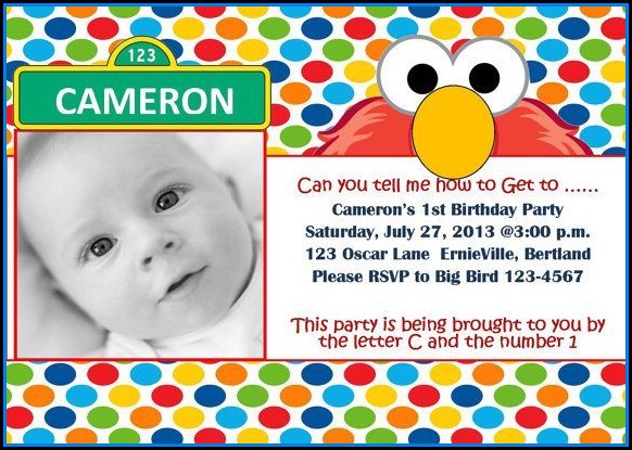 Elmo Birthday Party Invitations Templates Elmo Birthday Party Invitations Templates