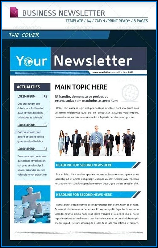 Employee Newsletter Template Indesign Employee Newsletter Template Indesign