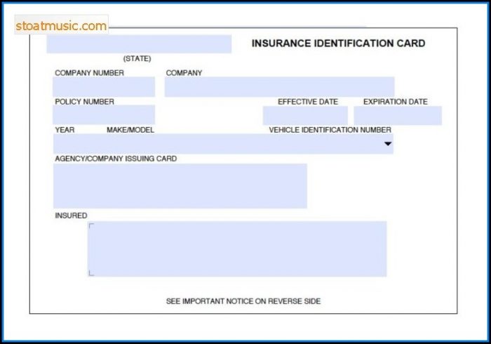 Fake Insurance Card Template Fake Insurance Card Template