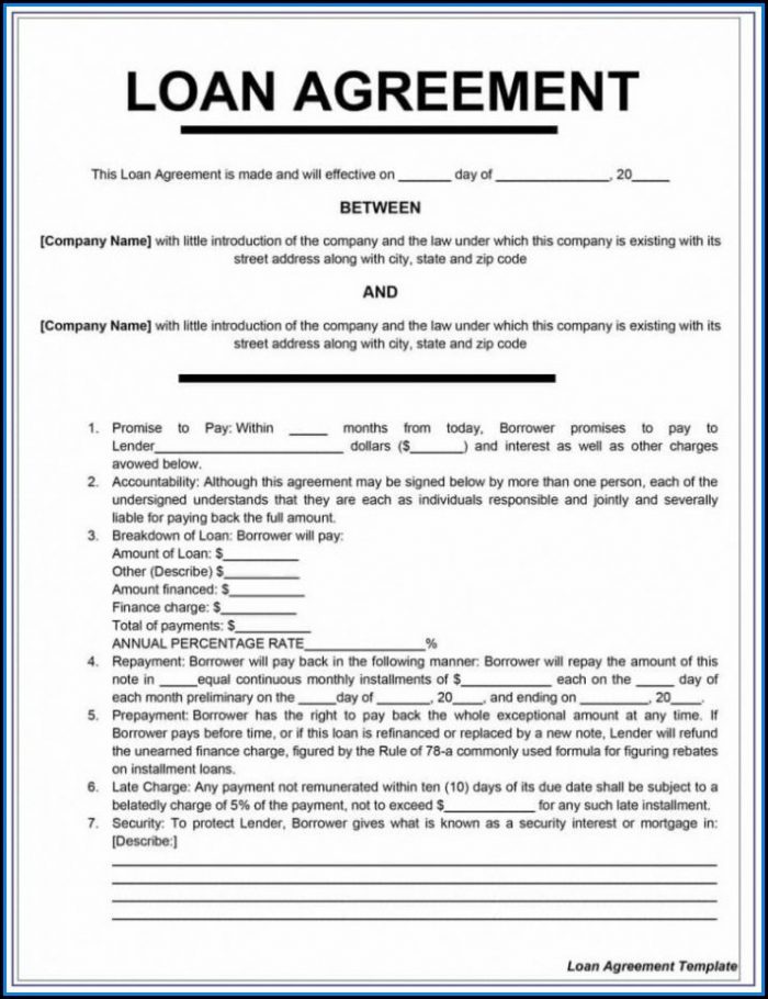 Family Loan Agreement Template Nz Family Loan Agreement Template Nz
