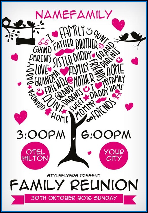 Family Reunion Flyer Templates Family Reunion Flyer Templates
