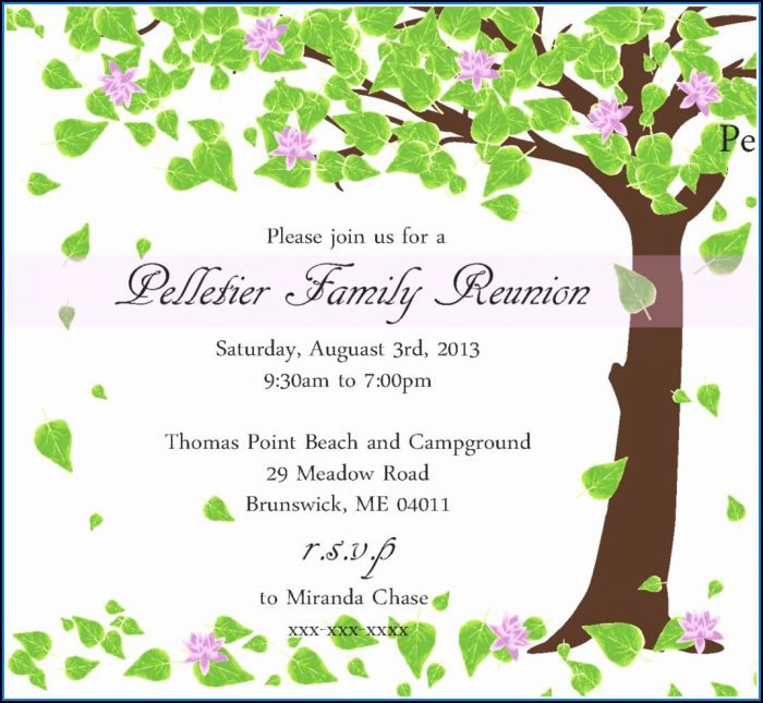 Family Reunion Invitation Card Maker Family Reunion Invitation Card Maker