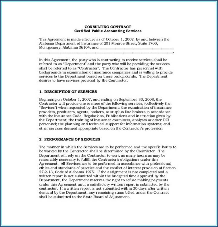 Free Accounting Service Agreement Template Free Accounting Service Agreement Template