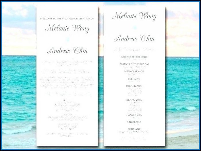 Free Beach Wedding Itinerary Template Free Beach Wedding Itinerary Template