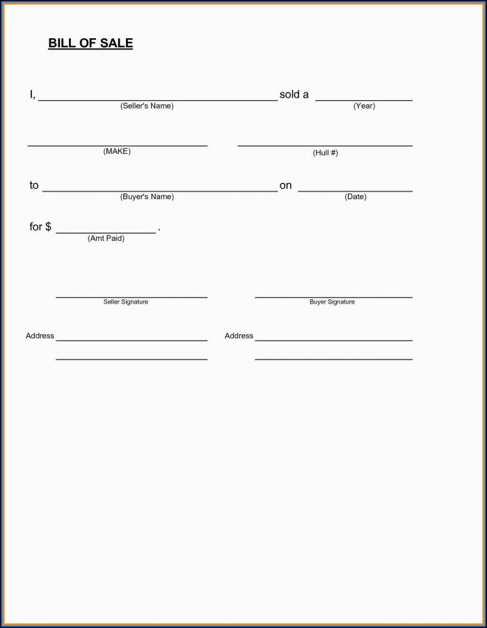 Free Bill Of Sale Template Ga Free Bill Of Sale Template Ga