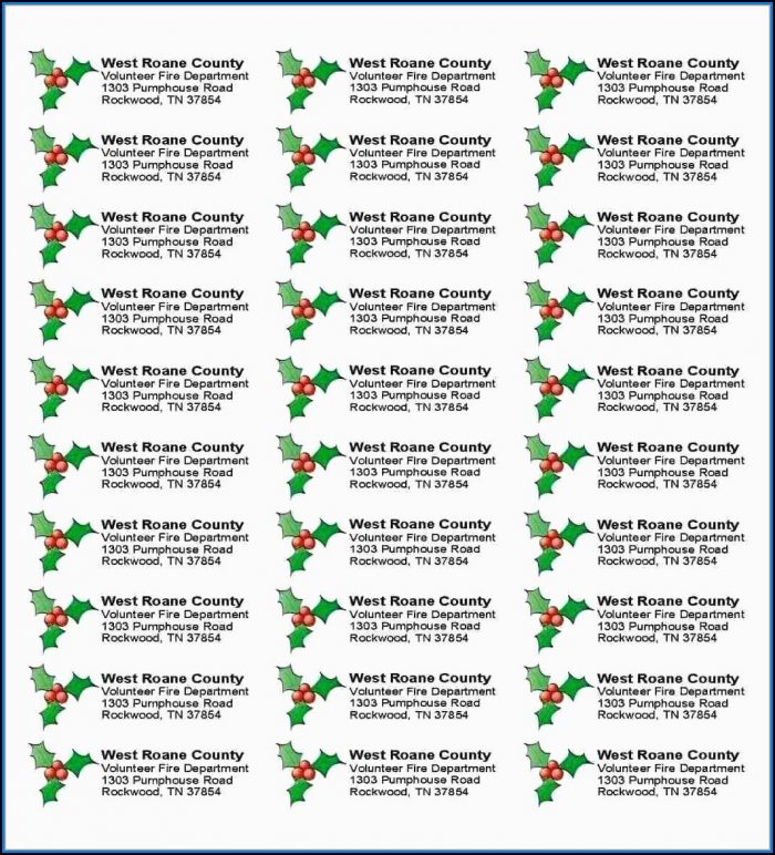 Free Christmas Return Address Label Templates 30 Per Sheet Free Christmas Return Address Label Templates 30 Per Sheet
