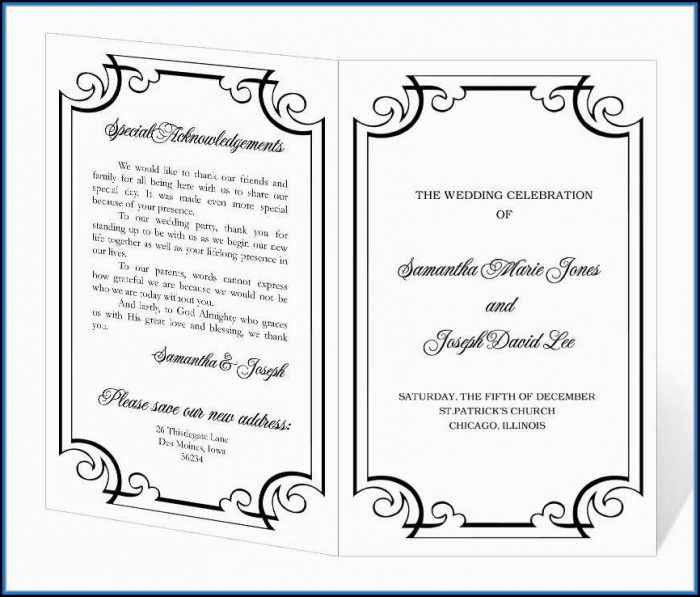 Free Church Program Template Word Free Church Program Template Word