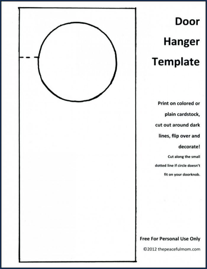 Free Door Hanger Template Publisher Free Door Hanger Template Publisher