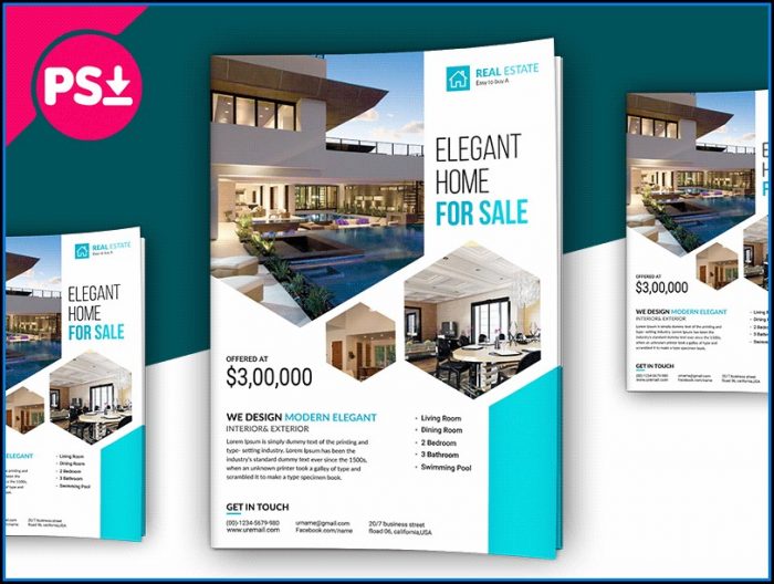 Free Download Real Estate Brochure Template (2) Free Download Real Estate Brochure Template (2)