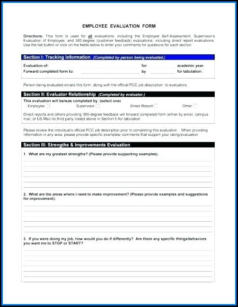 Free Employee Performance Review Template Excel Free Employee Performance Review Template Excel