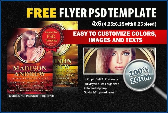 Free Funeral Flyer Template Psd Free Funeral Flyer Template Psd