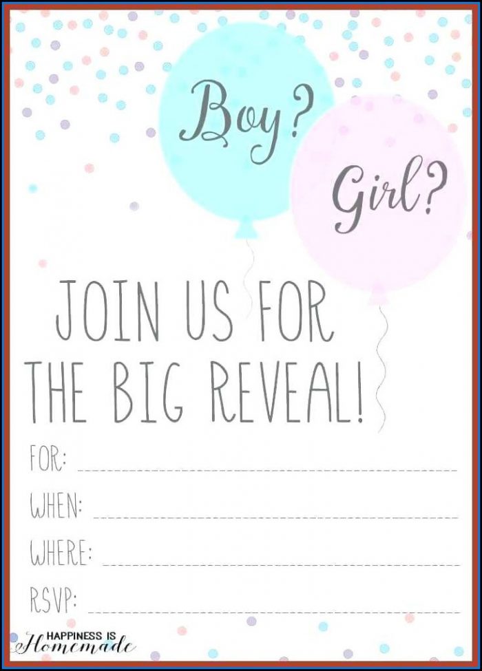 Free Gender Reveal Invitation Maker Free Gender Reveal Invitation Maker