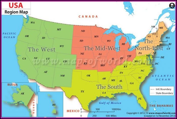 Geographic Map Of The United States Of America Geographic Map Of The United States Of America