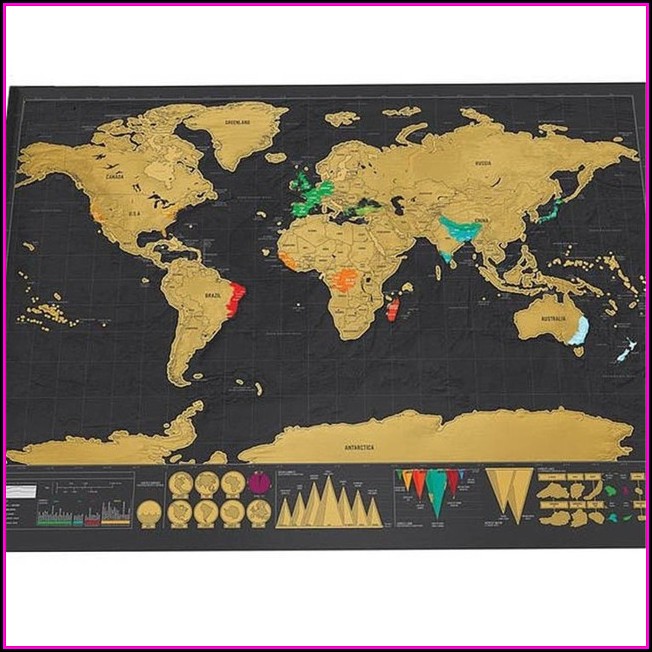 Gold Foil Scratch Off Map Gold Foil Scratch Off Map