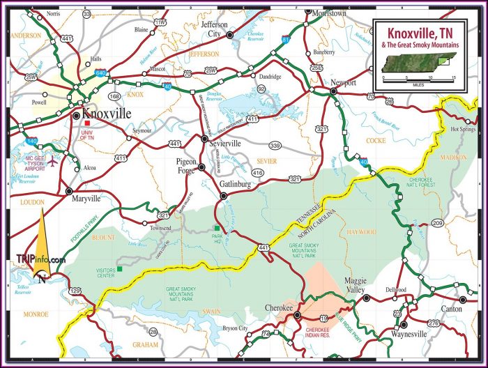 Great Smoky Mountains National Park Fishing Map Great Smoky Mountains National Park Fishing Map