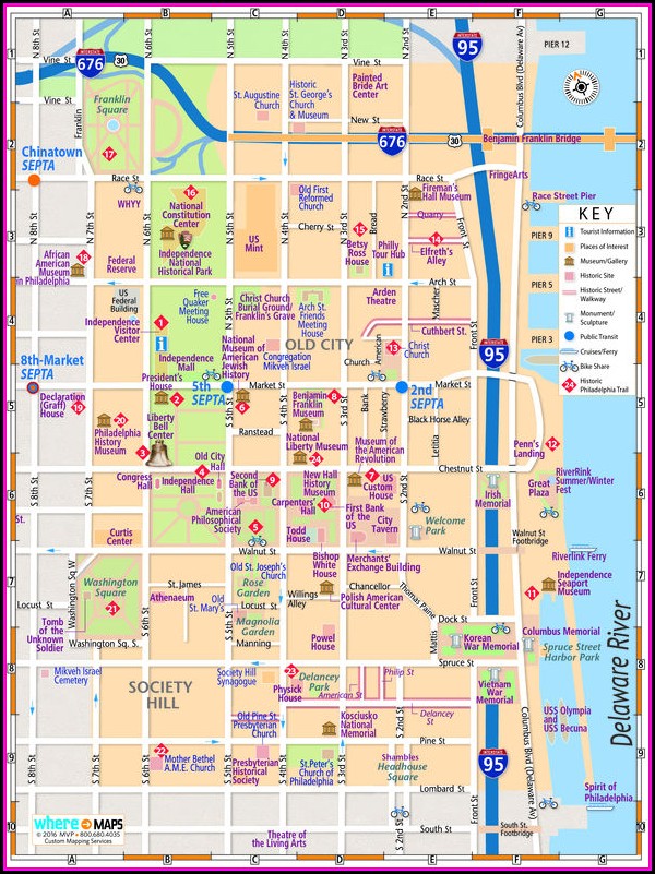 Historic Map Of Philadelphia Historic Map Of Philadelphia