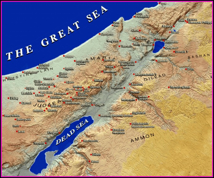Israel Map Biblical Times Israel Map Biblical Times