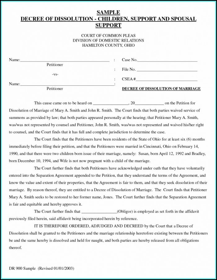 Jefferson County Ohio Dissolution Of Marriage Forms Jefferson County Ohio Dissolution Of Marriage Forms