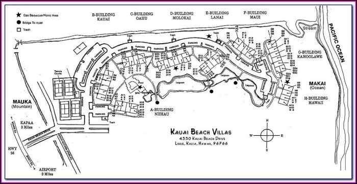 Kauai Beach Villas Site Map Kauai Beach Villas Site Map