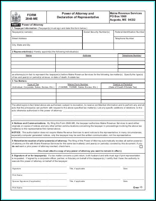 Maine.gov Power Of Attorney Form Maine.gov Power Of Attorney Form