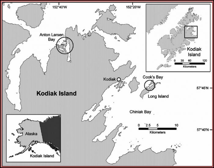 Map Of Alaska Showing Kodiak Island Map Of Alaska Showing Kodiak Island