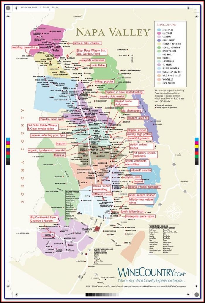 Map Of California Showing Napa Valley Map Of California Showing Napa Valley