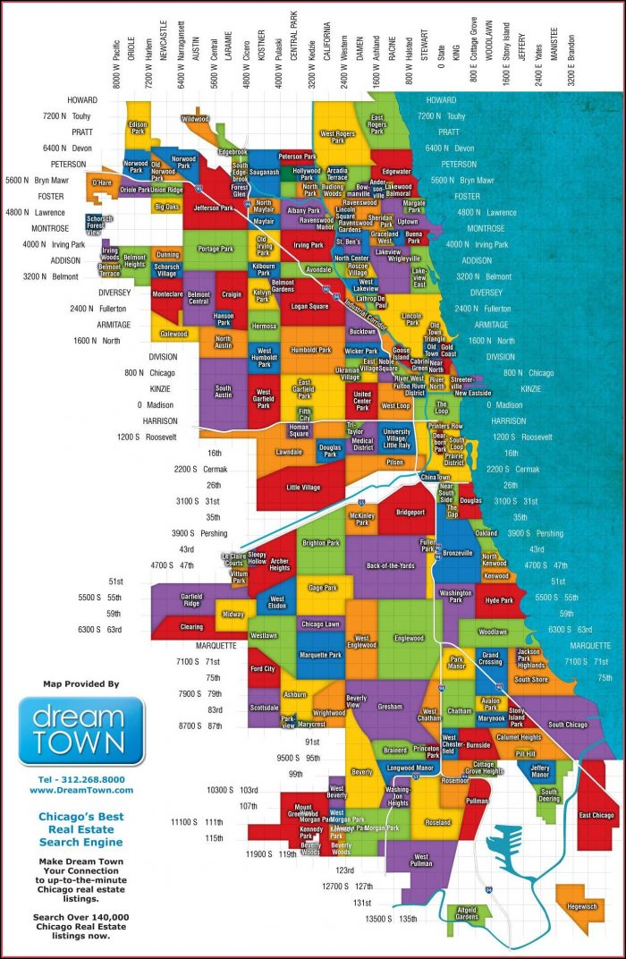 Map Of Chicago Neighborhoods Map Of Chicago Neighborhoods