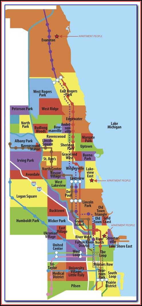 Map Of Chicago Neighborhoods By Name Map Of Chicago Neighborhoods By Name