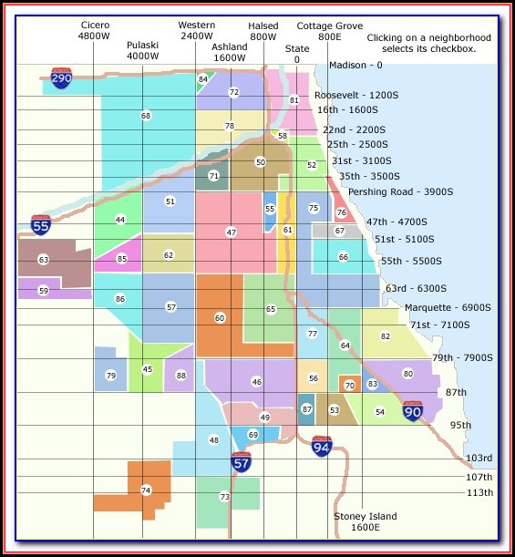 Map Of Chicago Neighborhoods Pdf Map Of Chicago Neighborhoods Pdf