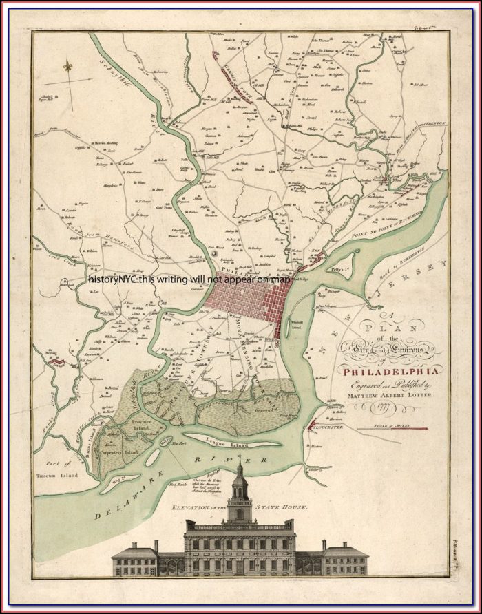 Map Of Historic Philadelphia Pa Map Of Historic Philadelphia Pa