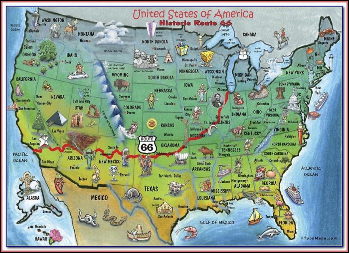 Map Of Historic Route 66 In Illinois Map Of Historic Route 66 In Illinois