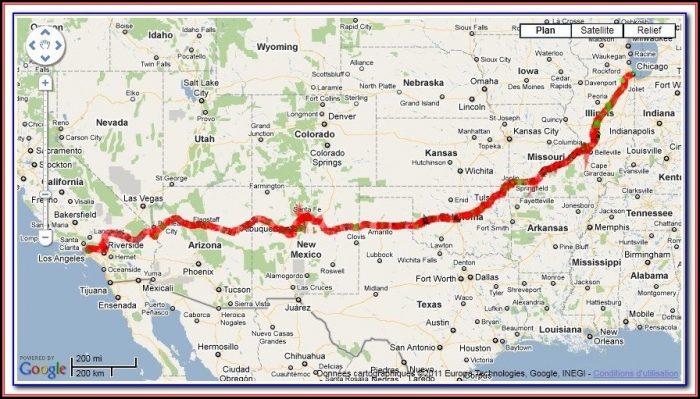 Map Of Historic Route 66 In Kansas Map Of Historic Route 66 In Kansas