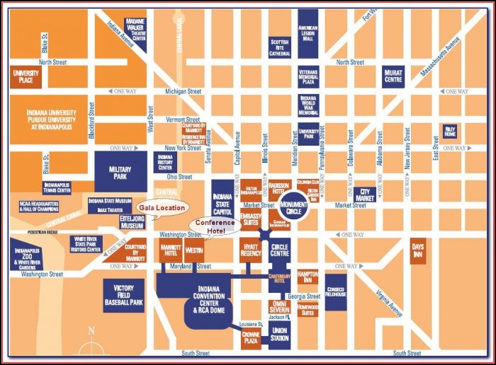 Map Of Hotels Downtown Indy Map Of Hotels Downtown Indy