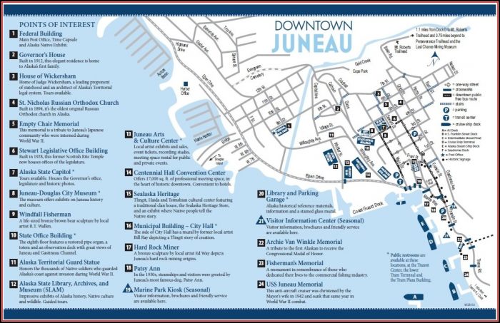 Map Of Juneau Alaska Port Map Of Juneau Alaska Port