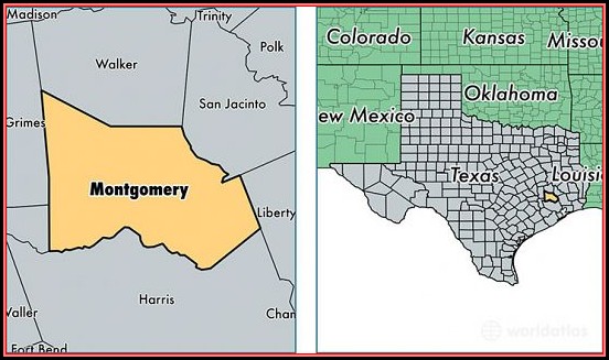 Map Of Montgomery County Tx Map Of Montgomery County Tx