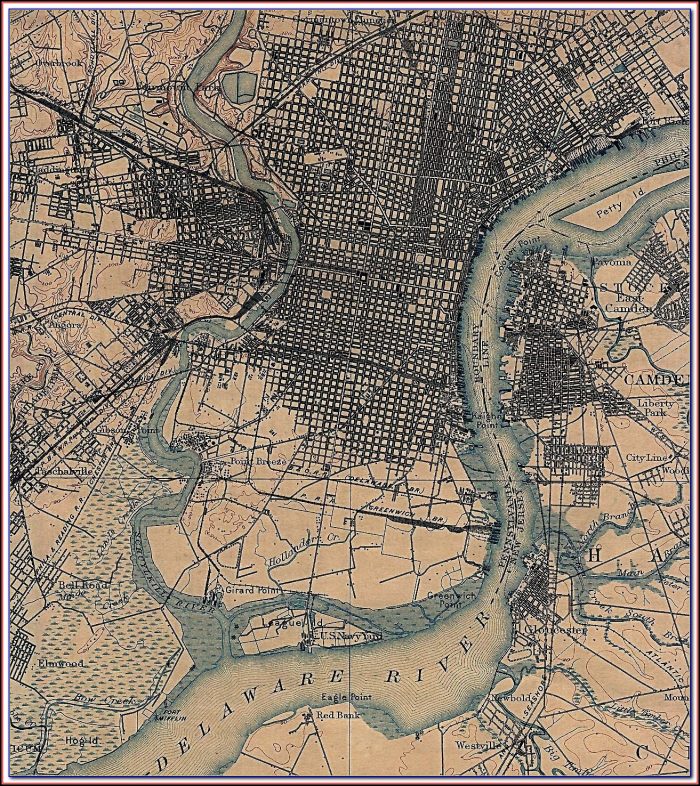 Map Of Philadelphia Historic Sites Map Of Philadelphia Historic Sites