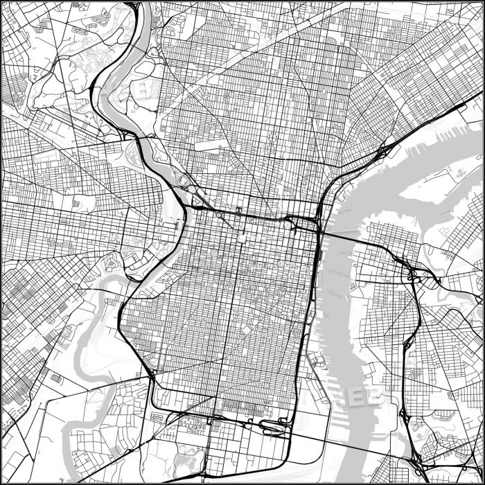 Map Of Philadelphia Pennsylvania Map Of Philadelphia Pennsylvania