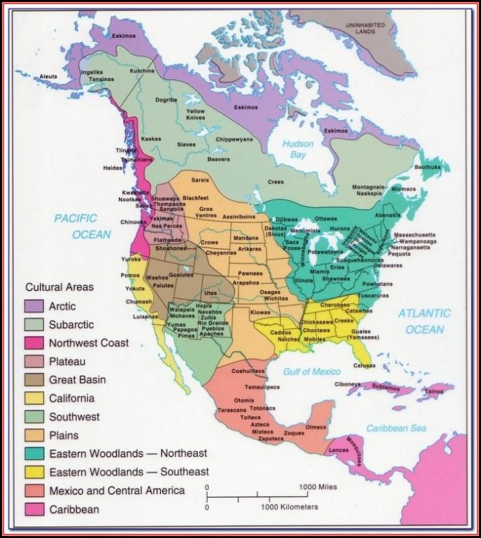 Maps Of Native American Tribes In North America Maps Of Native American Tribes In North America