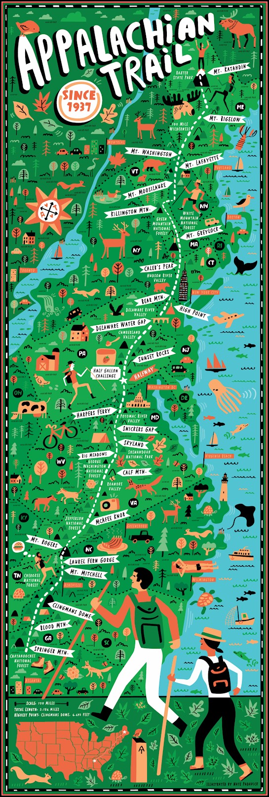 Maps Of The Appalachian Trail Maps Of The Appalachian Trail