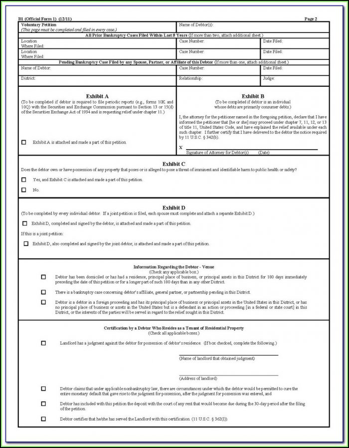Ohio Bankruptcy Forms Chapter 7 Ohio Bankruptcy Forms Chapter 7