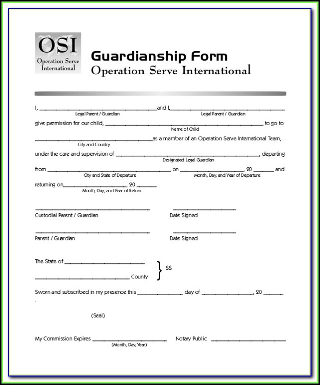 Pa Legal Guardianship Forms Pa Legal Guardianship Forms